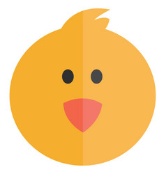 Yellow Chick On A White Background