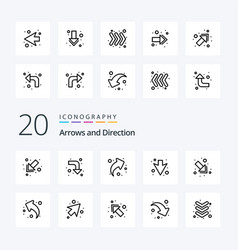 20 Arrow Line Icon Pack Like Down Full Up Down