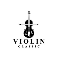 Violin Logo Icon Music Instrument Silhouette