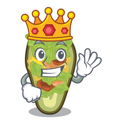 King Stuffed Avocado In Mascot Shape