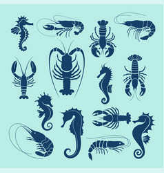 Sea Animal Silhouette Collections