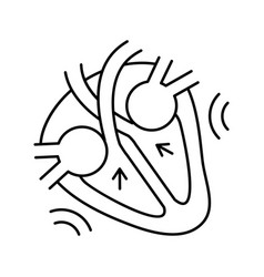 Systole Disease Line Icon