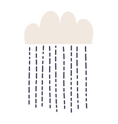 Cartoon Rain Cloud Hand Drawn