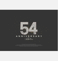 Rustic Number For 54th Anniversary Celebration