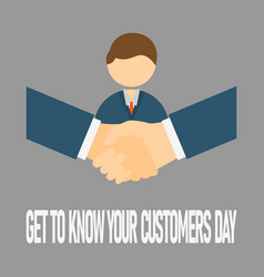 Get To Know Your Customers Day Background