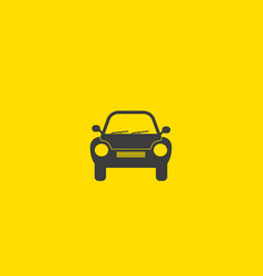 Generic Retro Car Silhouette Front View Icon