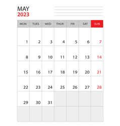 May 2023 - Calendar 2023 Template