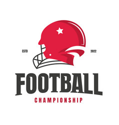 Modern Professional American Football Helmet Logo