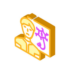 Nervous Person Stress Headache Isometric Icon