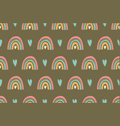 Rainbow Seamless Pattern Background