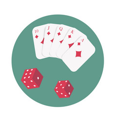 Casino Poker Cards Composition