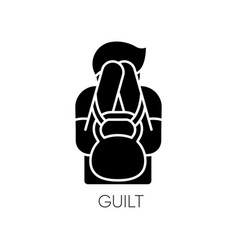 Guilt Black Glyph Icon