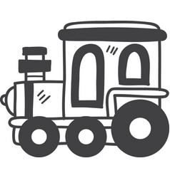 Hand Drawn Toy Train For Kids