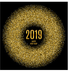 2020 Happy New Year Glowing Gold Background Vector Image 2020 Happy New Year Glowing Gold Background Vector Image