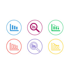 Colorful Graph Icon Set