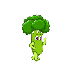 Cute Broccoli Character Design