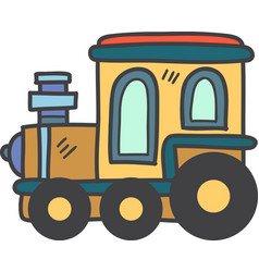 Hand Drawn Toy Train For Kids