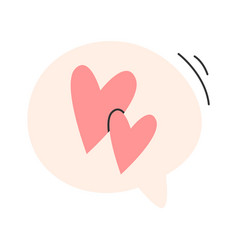 Hearts Speech Bubble