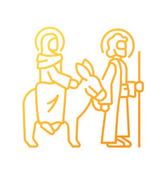 Journey To Bethlehem Gradient Linear Icon