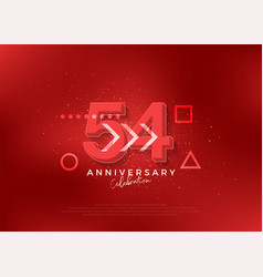 Strong Design For 54th Anniversary Celebration