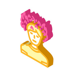 Angry Person Stress Headache Isometric Icon