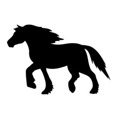 Hand Drawn Gypsy Horse Silhouette