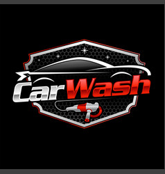 Car Wash Logo With Buffer Template