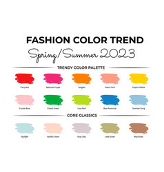 Fashion Color Trend Spring Summer 2023 Trendy