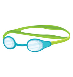 Swimming Goggles On A White Background