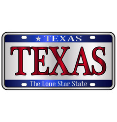 Texas License Plate