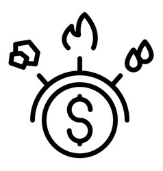 Universal Compensation Icon Outline Style