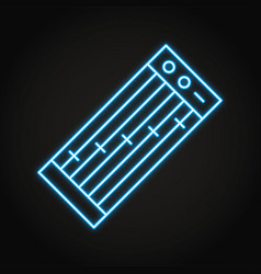 Koto Musical Instrument Neon Icon