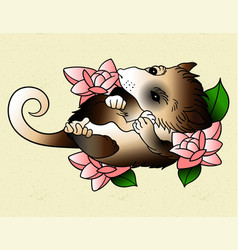 Opossum Tattoo Art