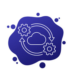 Cloud Computing Line Icon