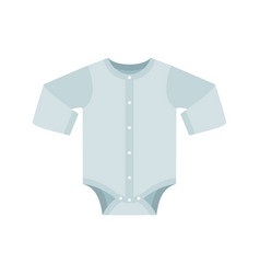 Baby Bodysuit Icon With Long Sleeves In Flat Style