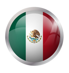 Circle Flag Of Mexico