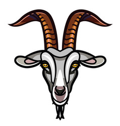 Goat head icon Royalty Free Vector Image - VectorStock