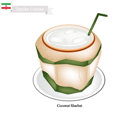 Coconut Sharbat Or Iranian Drink From