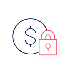 Coin With Lock Money Protection Finances