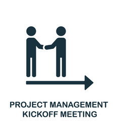 Kickoff Meeting Icon Monochrome Sign From Project