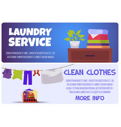 Laundry And Dry Cleaning Flyers Or Horizontal