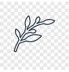 Olive Branch Concept Linear Icon Isolated