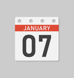 Icon Page Calendar Day - 7 January