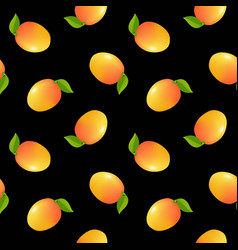 Mango Background With Black Background