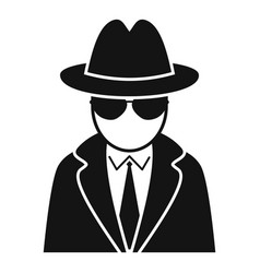 Secret Agent Icon Simple Call Person