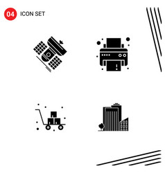 Set 4 Commercial Solid Glyphs Pack