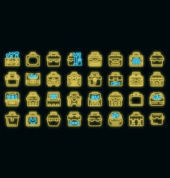 Toolbox Icons Set Outline Toolkit