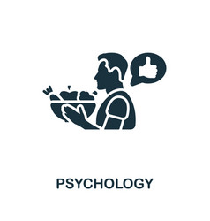 Psychology Icon Monochrome Simple Detox Diet Icon