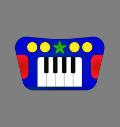 Top View Of A Colorful Piano Toy