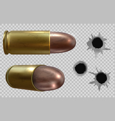 Bullets And Bullet Holes Isolated Transparent